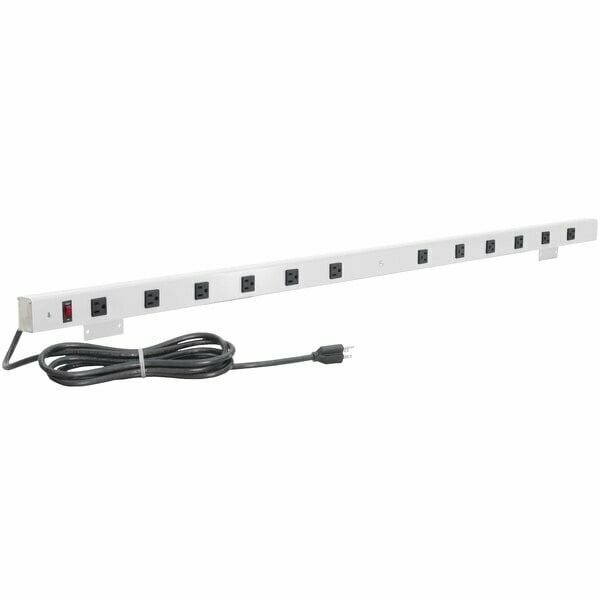 Benchpro 60'' White 8-Outlet Mountable Power Strip A8-60 595A860WH